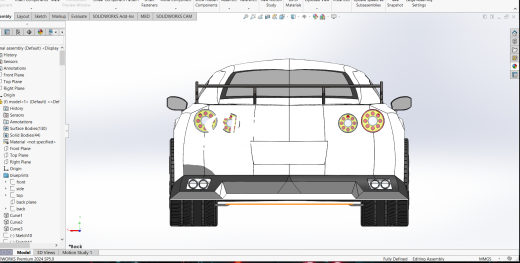 NISSAN GTR汽车曲面造型缩略图